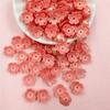 Beads Five-petal Flower Materials Acrylic Jewelry Making Earrings Hairclip 10.5mm Fashion DIY 80Pcs Handmade Materials Colored  Beads