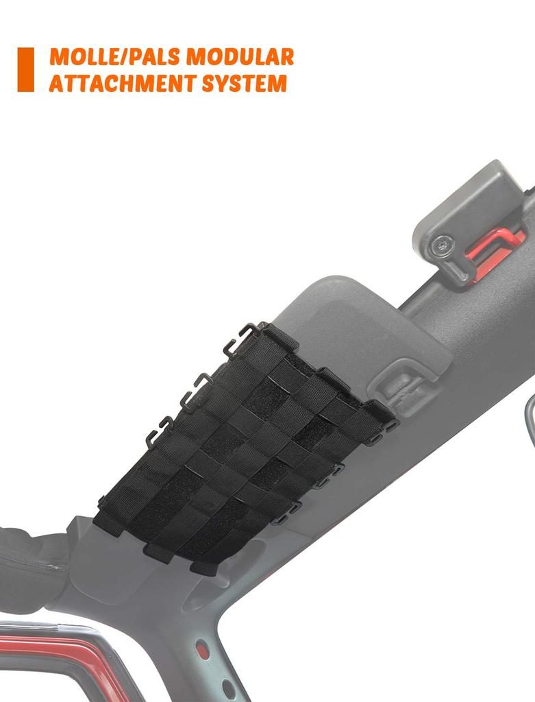 Savadicar Tactical Sun Visor Visor Storage Cover for Jeep Wrangler JK JL Gladiator JT Interior Storage 1 Piece Organizer/Front 2007-2023 &