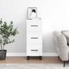 VidaXL Buffet White 34.5x34x90 Cm Engineered Wood 828628