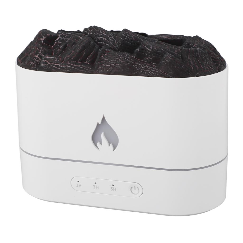 Volcano Aroma Diffuser 7 Colors Lights Fine Mist Simulated Flame Smart Timer 250ml Tank Super Quiet