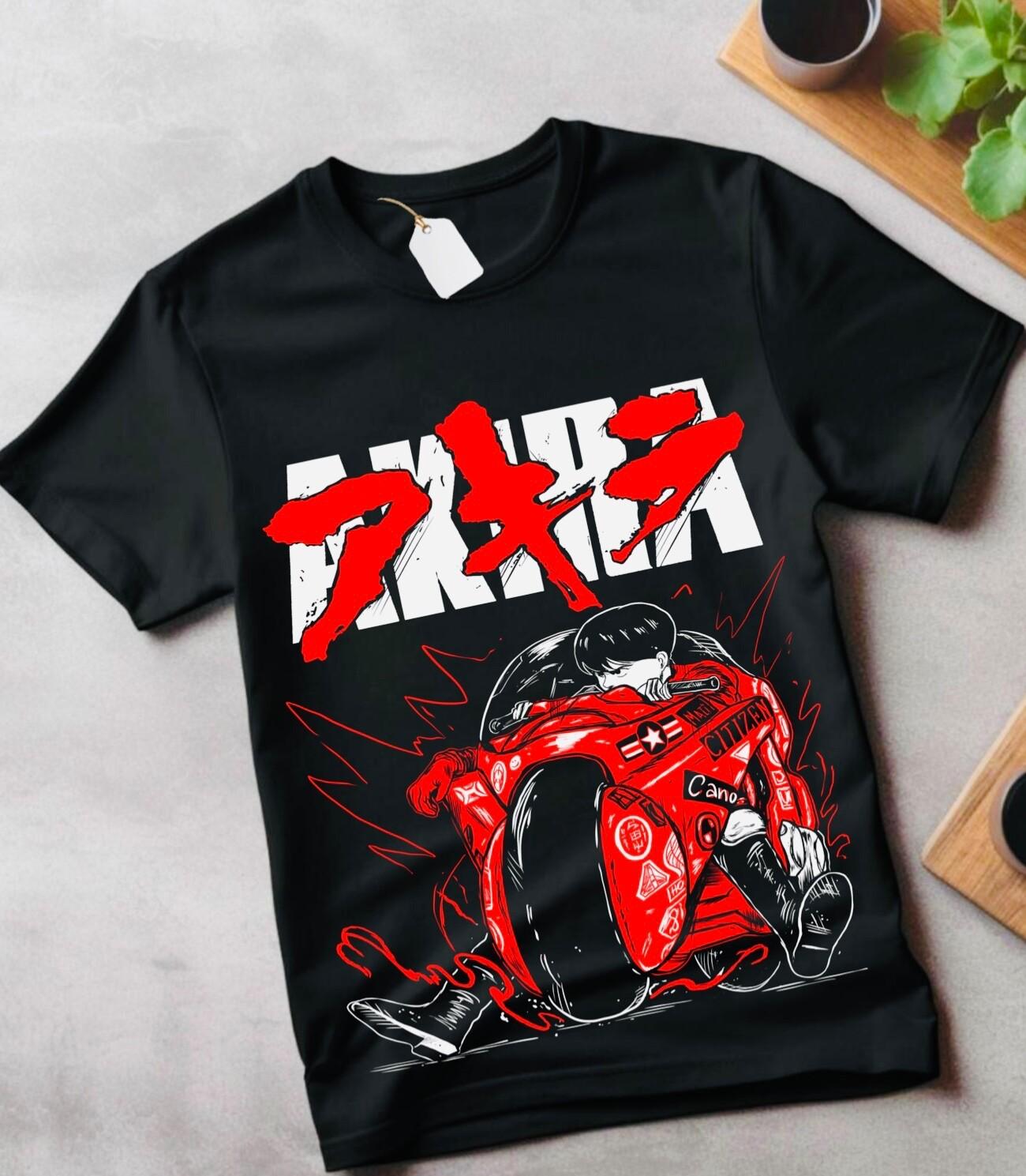 

AKIRA T-Shirt Mens Womens Tees Top Manga Anime Kaneda Tetsuo Katsuhiro Otomo Neo Tokyo Tee gift M