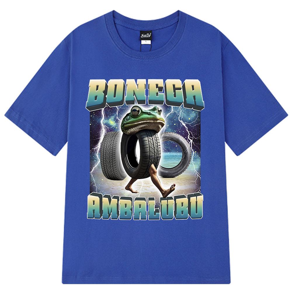 Boneca Ambalabu Italian Brainrot Funny Frog Meme Tshirt Unisex Unisex Hip Hop Fashion Clothing Tshirts Cotton T Shirt Streetwear
