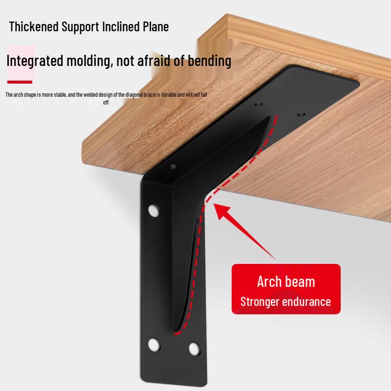 Heavy-Duty Triangle Bracket Wall Shelf Kit