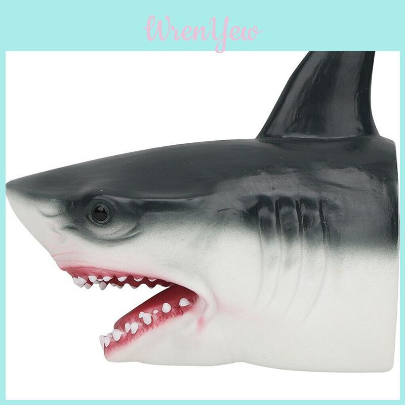 Soft And Flexible Shark Head Hand Puppet Ideal For Creative Play And Gifts