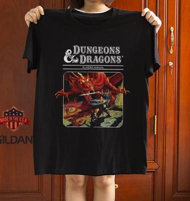 26 Dungeons & Dragons Players Manual Black Unisex Cotton T-Shirt Size S-5XL Unisex T-Shirt