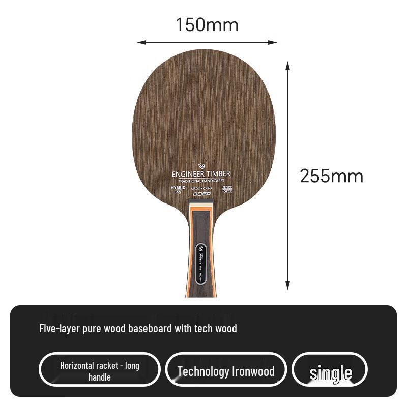 BOER 5-Schicht Reines Holz Tischtennis Holz