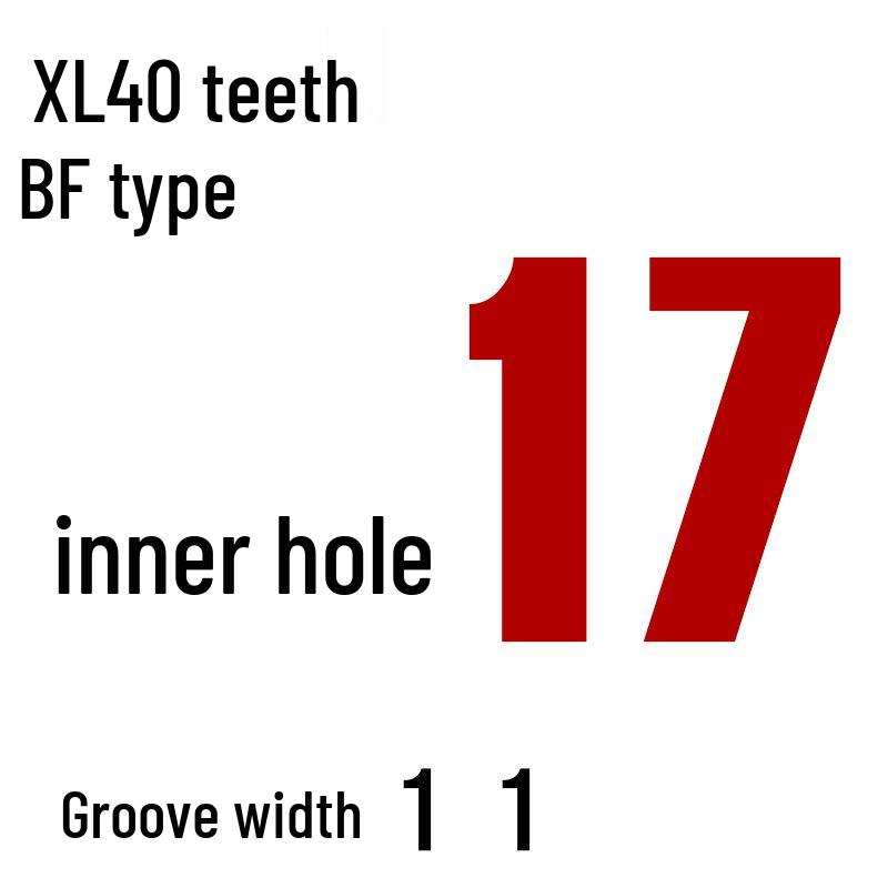 Aluminiumlegierung XL 40-Zahn Synchronriemenscheibe, Bohrungsgrößen: 6-20mm