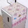 Flower Pattern Refrigerator Dust Cover Protective Cover  Cabinet Dust Protection