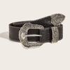 Goth Y2k Women Black Punk Accessory 3.8cm Waistband Belt Boho Unisex Jeans Belt