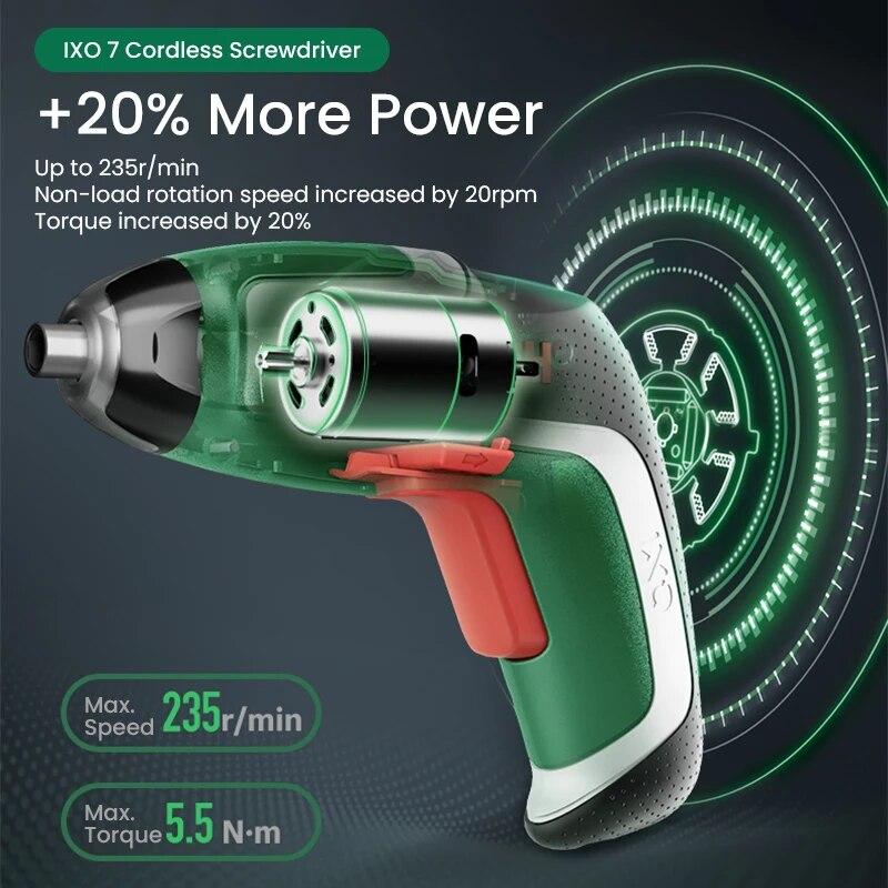 Bosch IXO7 Cordless Electric Screwdriver 3.6 V with Micro Usb Cable Mini Drill Multifunctional Power Tools