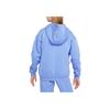 Nike Jednokolorowa luźna kurtka casual z kapturem i podszewką z polaru Kurtki dziecięce Polarowo-niebieska FD2931-450