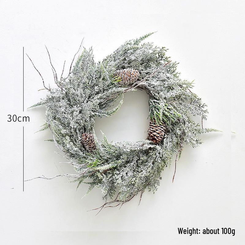 NUCHI 45cm Christmas Door Wreath Hanging Decoration