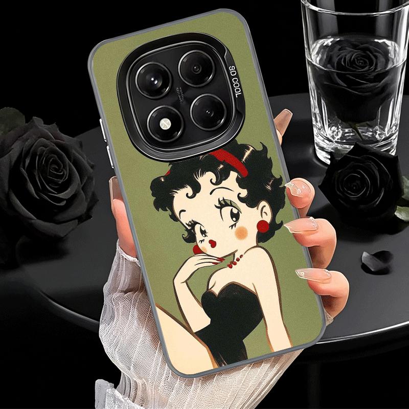 B-Bettys B-Boops Girl Soft Phone Case for Xiaomi Redmi Note 13 14 15 Pro Plus 12S 12 11S 11 11T 10S 10 Shockproof Cover Back She
