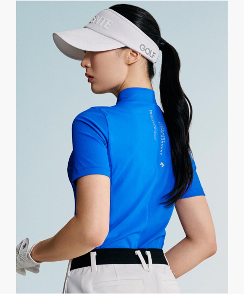 DESCENTE GOLF Women'S Ribbed Short Sleeve T-Shirt (Dq12Wfts33)