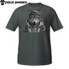 Streetwear Varg T-shirt Herr Dam T-shirts Topp – Monokrom Urban Stil Grafisk Djur T-shirt