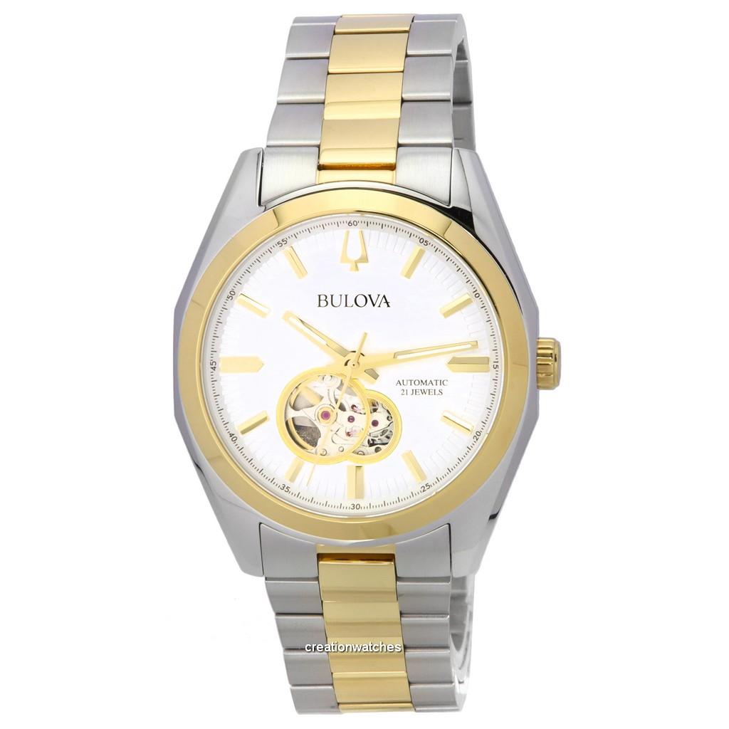 

Bulova Surveyor Silver Open Heart Dial Automatic 98A284 Мужские часы