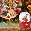Christmas Crystal Ball Resin Glass Holiday Decorative Sphere for Desktop Home Xmas Supplies Snow Ornament Creative Gift