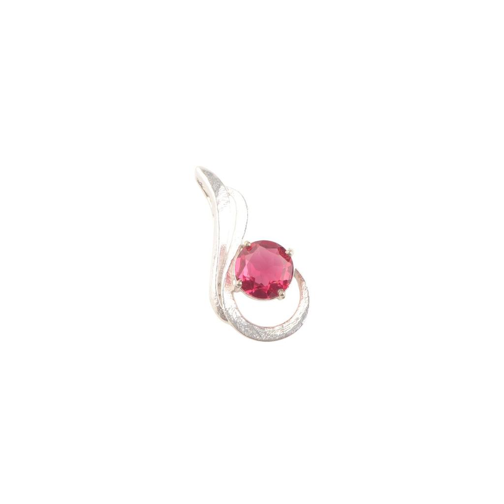 Natural Pink Tourmaline Gemstone 925 Sterling Silver Jewelry Pendant 1" For Her CP-24-4