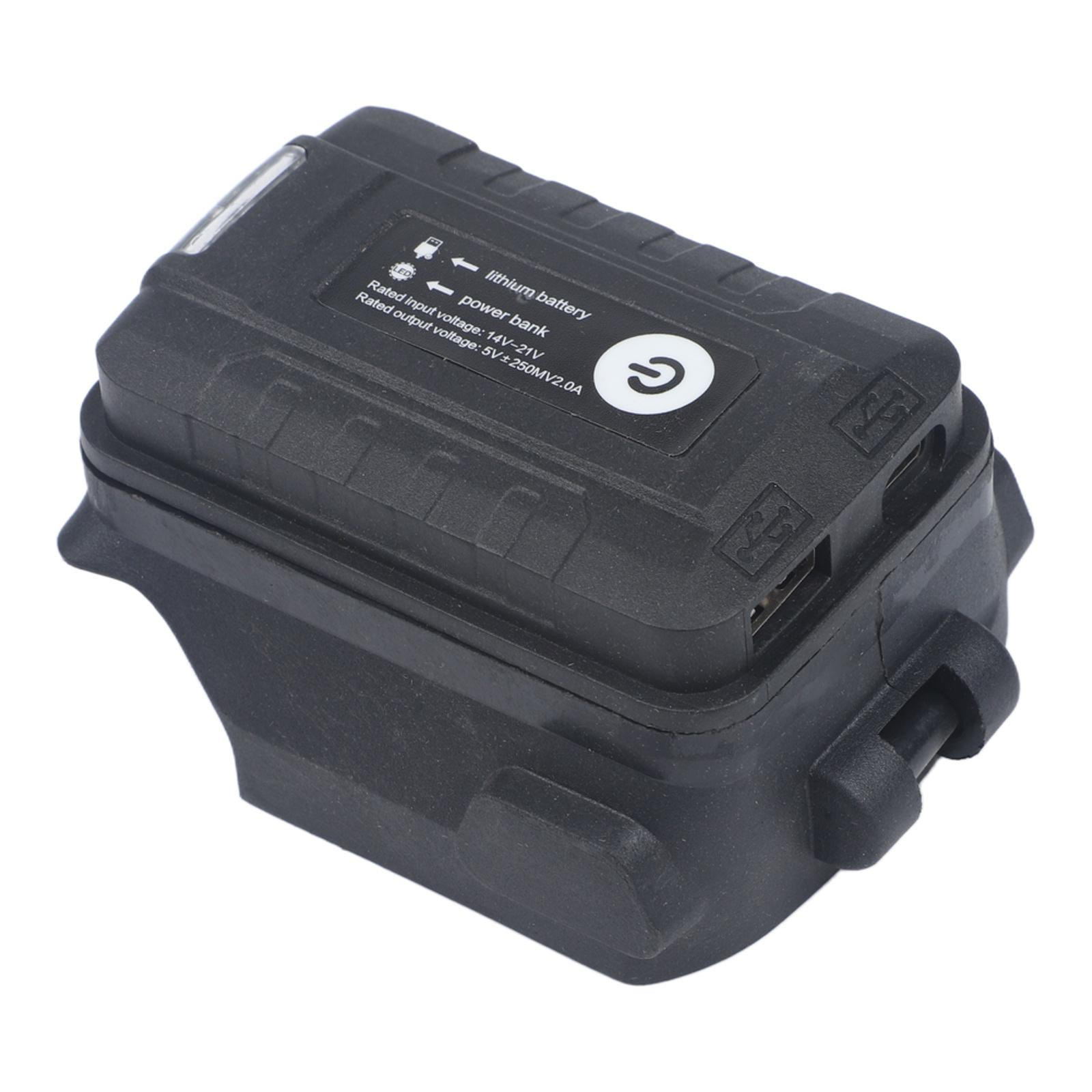

For BSL1815 BSL1825 BSL18230 BSL1840 18V Battery to USB Adapter with Input DC 14V-21V Output USB and LED Indicator China Mainland