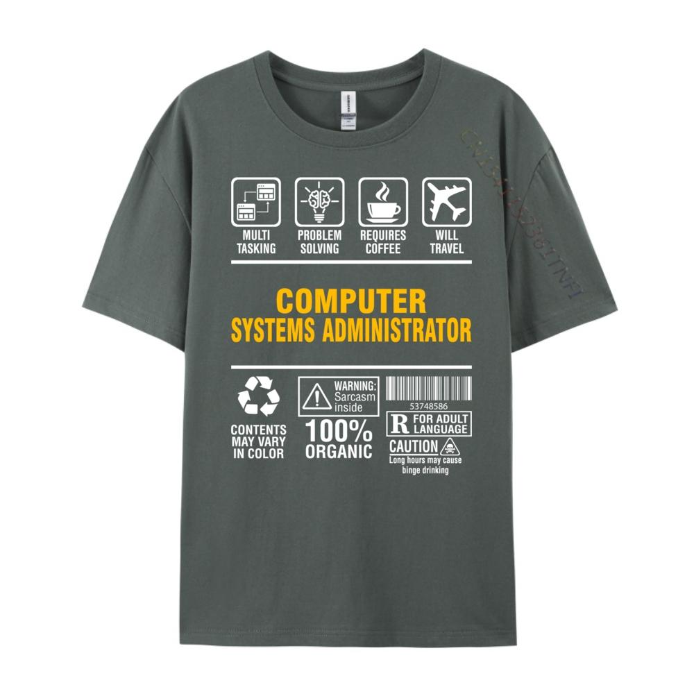 Multitasking Coffee Lover Computer Systems Administrator Luxury T Shirt Unisex High Quality Youth Streetwear Unisex Gothic Style