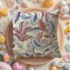 Retro Aristocratic Flower Pattern Cushion Cover DoubleSided Printed Organic Linen Pillow Cover Decorative for Sofa Home