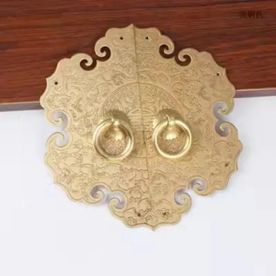 Thickened Chinese Antique Brass Cabinet Handle Furniture Accessories Shoe Cabinet Wardrobe Door Retro Handle Home Decoration