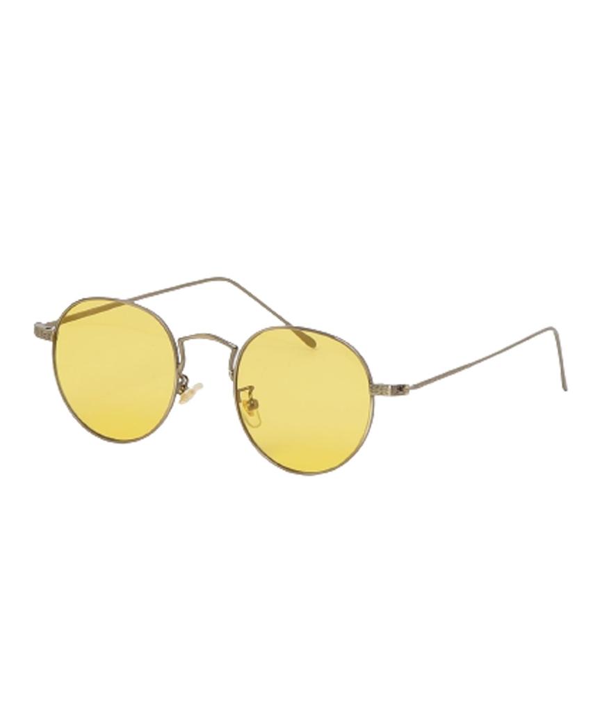 (Eight) Boston Sunglasses for Men and Women, Fashion Glasses, A Gold x Light Yellow F