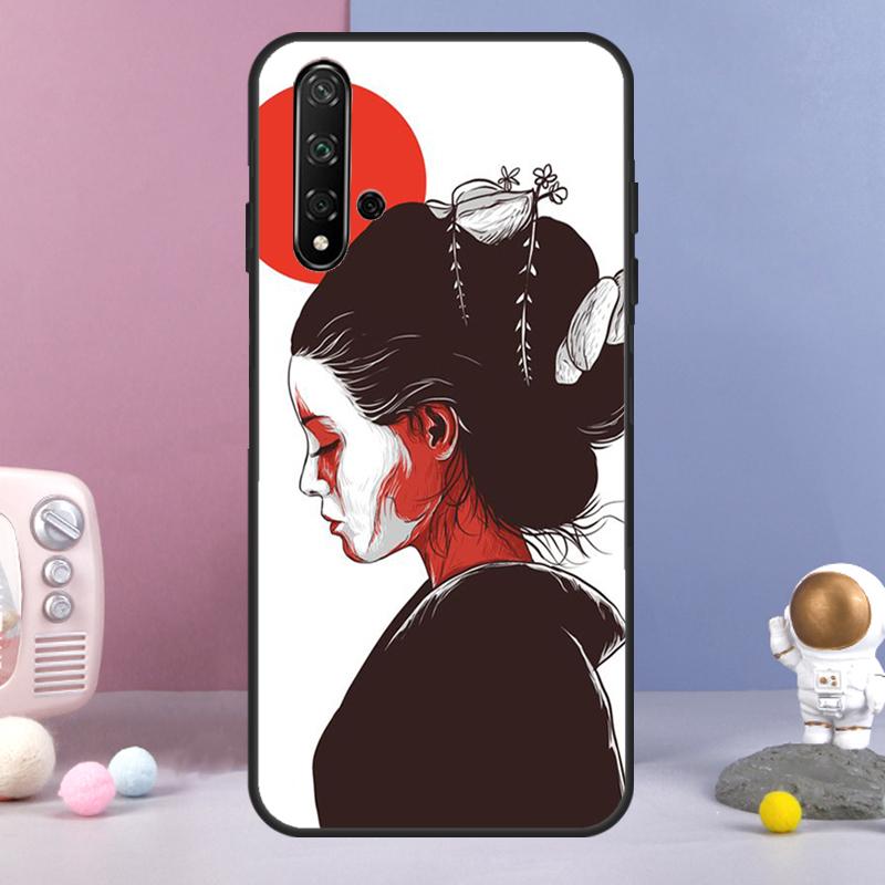 Japanese Style Art For Huawei Nova 9 10 SE 3i 7i 8i 11i 12i Y60 Y61 Y70 Y72 Y73 Y90 Y91 P20 P30 P40 Lite Case