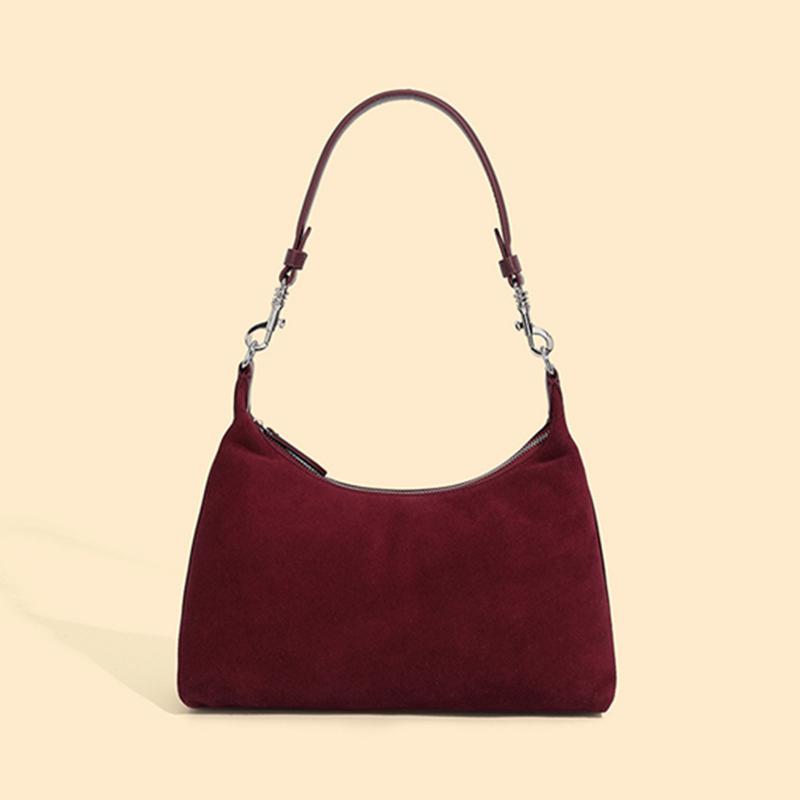 Store skuldervesker i ekte skinn til armhuler for kvinner, vinterdesigner, crossbody-vesker for kvinner, håndvesker
