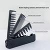 Professional 3 In 1 Pocket Folding Combs Wide Tooth Oil Head Comb Beard Combing Barber Hair Clipper Comb Salon Hair Styling Tool Double-sided Comb