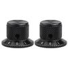 2PCS Precision Aluminum Potentiometer Knobs with Secure Fit for Guitars