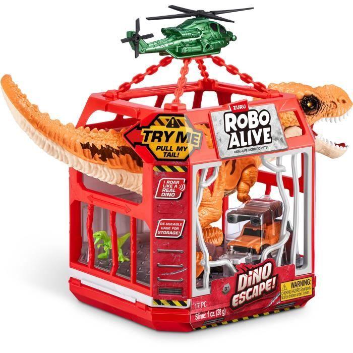 Jeu de Capture - ZURU - Dino Escape - Capture le dinosaure en liberté avec pièges et armes pour éviter la destruction