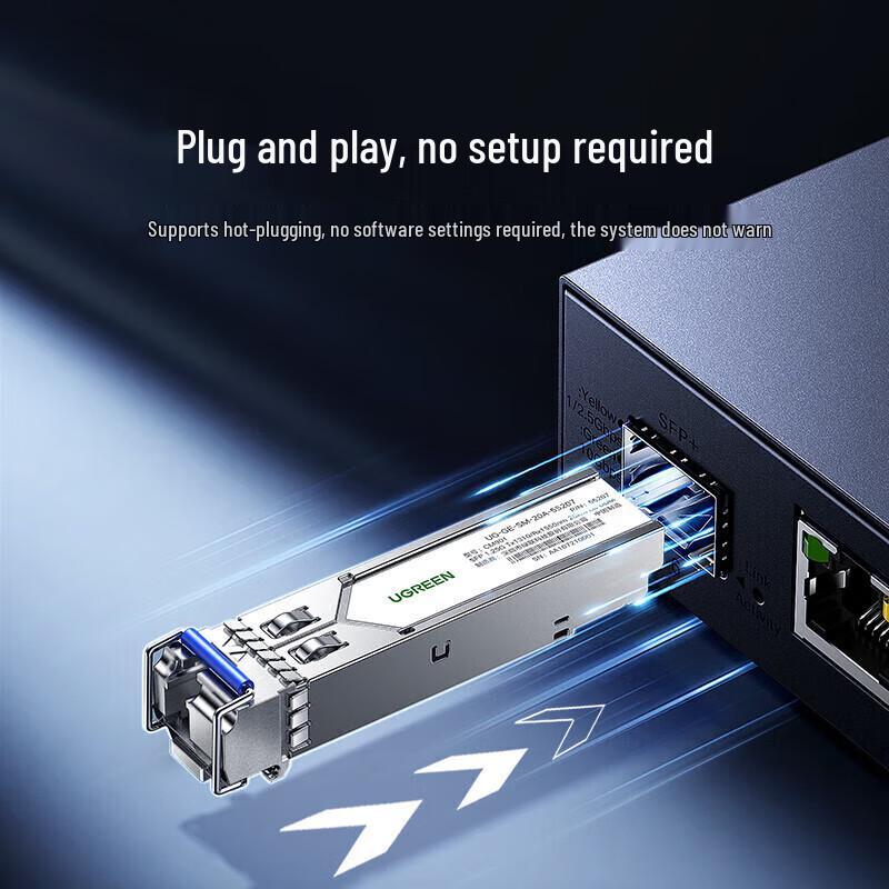 Ugreen Gigabit SFP BiDi Fiber Optic Transceiver