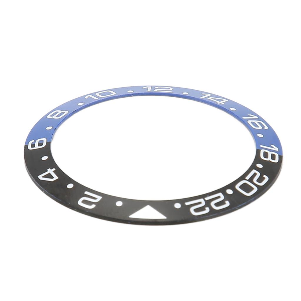 Ceramic Watch Bezel Insert 40mm Outer Diameter Wristwatch Loop Ring Replacement Parts Black Blue