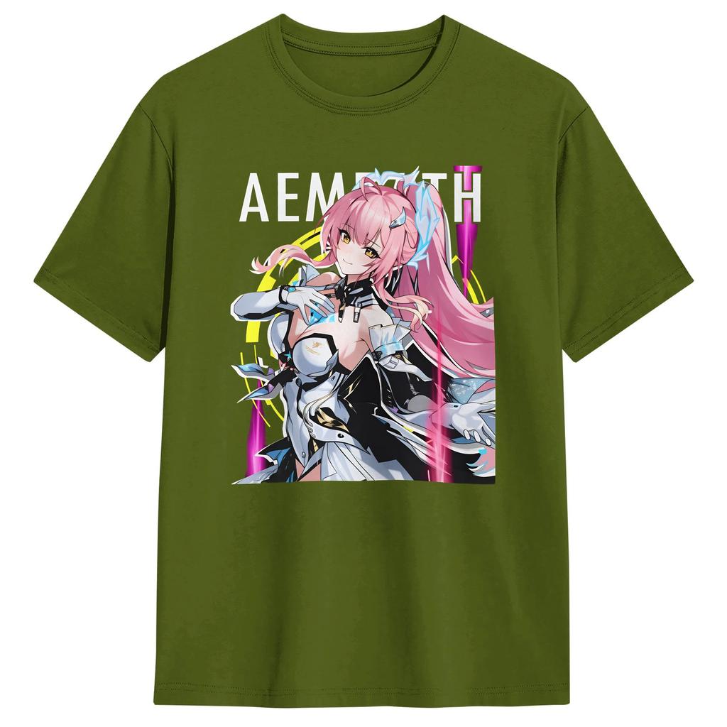 Leisure Wuthering Waves Characters Tshirt Unisex Crewneck 100 Cotton T Shirts Short Sleeve Tees Plus Size Clothes