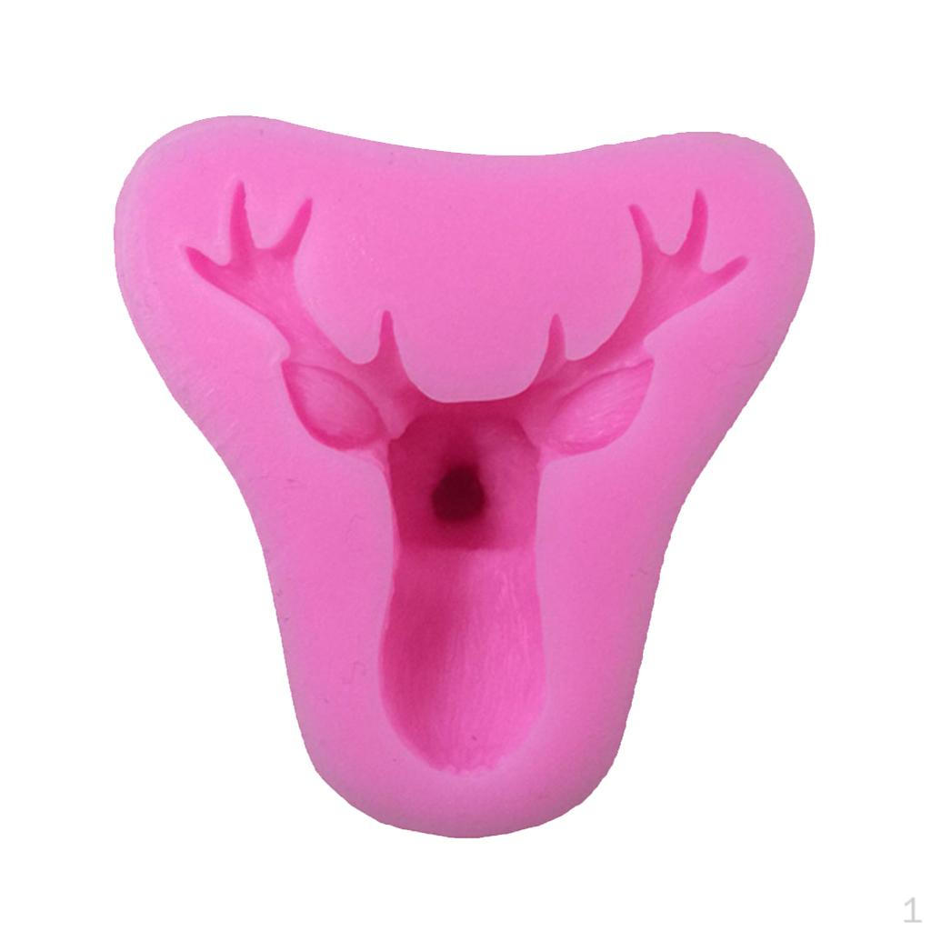 

3D Silicone Stag Christmas Deer Elk Fondant Cake Chocolate Tool