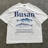 Chemise Corée Busan, plage coréenne, streetwear coréen, mode coréenne homme, chemises coréennes unisexes, chemise océan années 90, esthétique marine, preppy