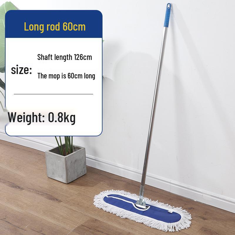 Rotating Cotton Thread Dust Mop for Home, Hotel & Homestay - Dual-Use for Dry & Wet Cleaning