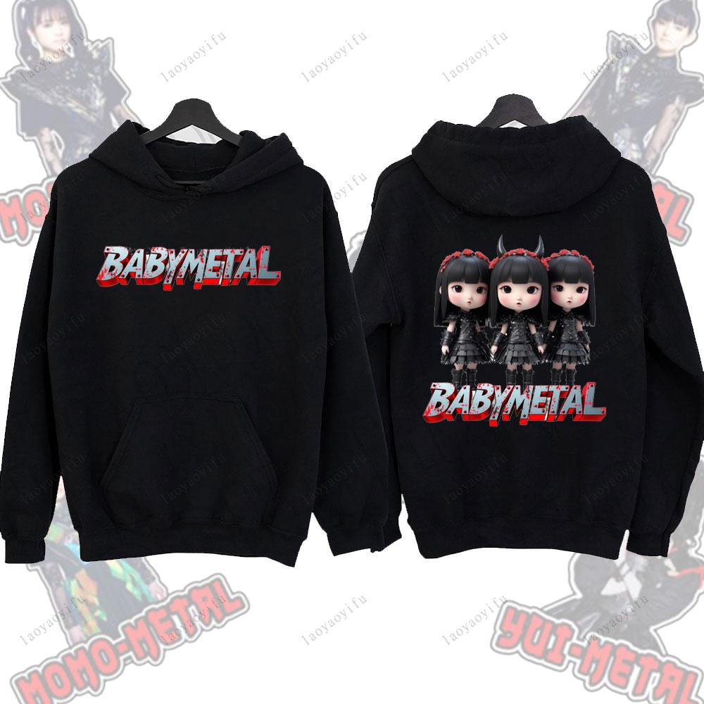 

Babymetal Metal Galaxy Japan Death Metal Band Hoodies Pullovers Couple Streetwear New Autumn Winter Hoodies Men Casual Hoodies S