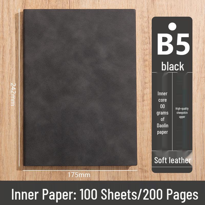 Personalized A5 Soft Leather Notebooks with Logo Printing: Custom Covers & Pages for Office Use