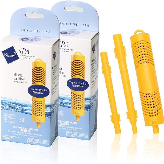 Hot Tub Stick,Hot Tub Mineral Stick,SPA Mineral Stick Parts with 4 Months Lifetime 2Pack,Yellow