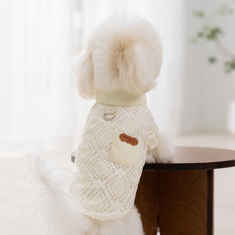 New Spring and Summer Pet Shirt Breathable Teddy Bipod Small Dog Than Bear Cat Summer Dog Clothes