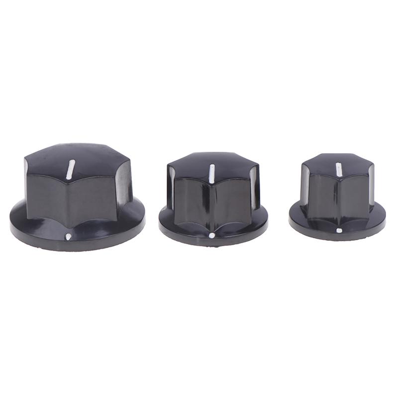 5Pcs Bakelite Knob Mf-B01 Mf-B02 Mf-B03 Hexagonal Potentiometer Band Switch Cap Inner Hole 6Mm Potentiometer Knobs