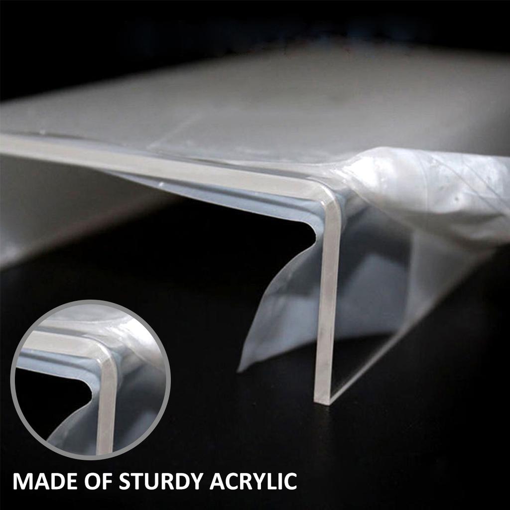 3/6/9Pcs Acrylic Display Stand Clear Jewelry Statue Model Pottery Display Riser Rack for Cupcake Perfume Doll Décor Organizer