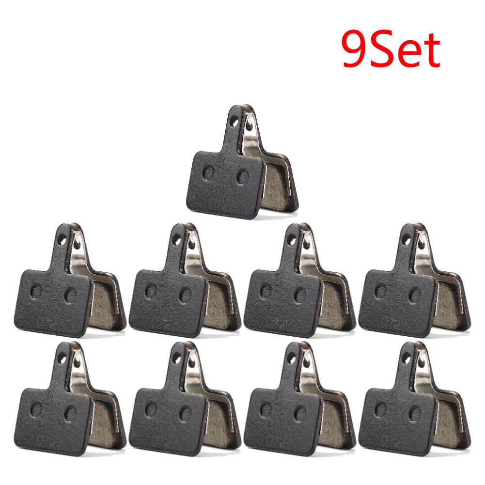 10-1 Set MTB Mountain Bicycle Disc Brake Pads for Shimano M375/M445/M446/M525/M465 Resin Semi-Metallic Cycling Brake Pad Parts