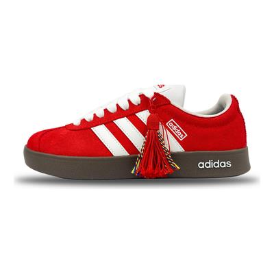 Neo VL Court 2.0 YIMING Manufacturing, Red Tassel Balance Slip Resistant Low Top Skateboard Shoes Unisex HQ1802(Team653-)