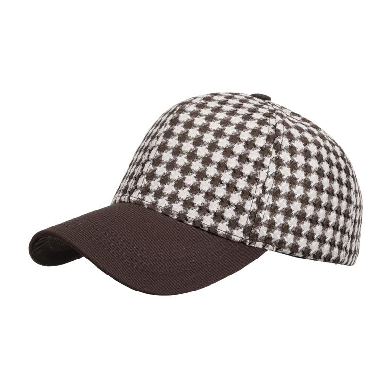 Muži Podzim Zima Kostkovaný Kontrastní Barva Čepice Kšiltovka Dámské Klobouk proti slunci culík Panama Čepice Kšilt Klobouky Klobouky Snapback