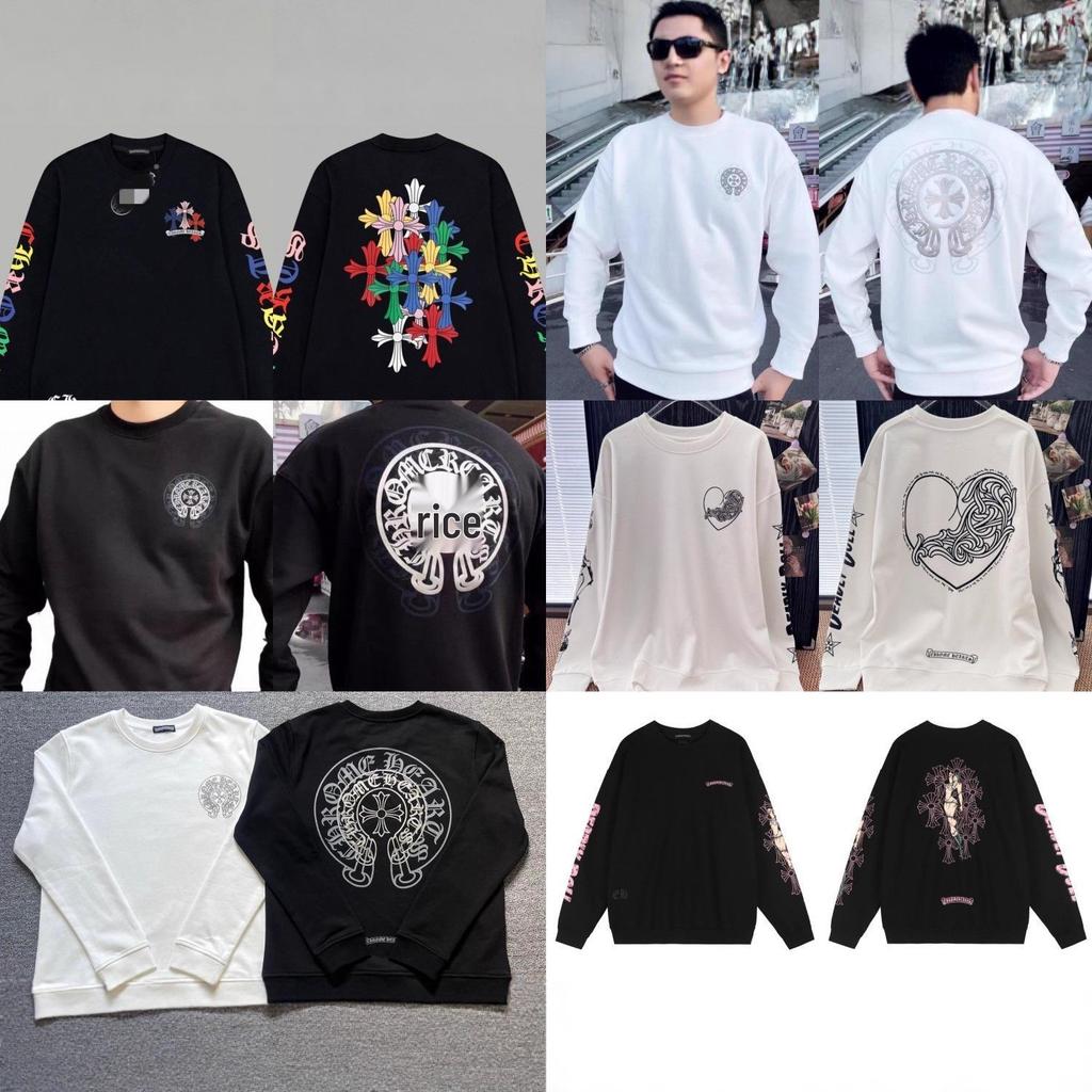 New Chrome Hearts Cross Simple Classic Unisex Round Neck Hoodie Collection