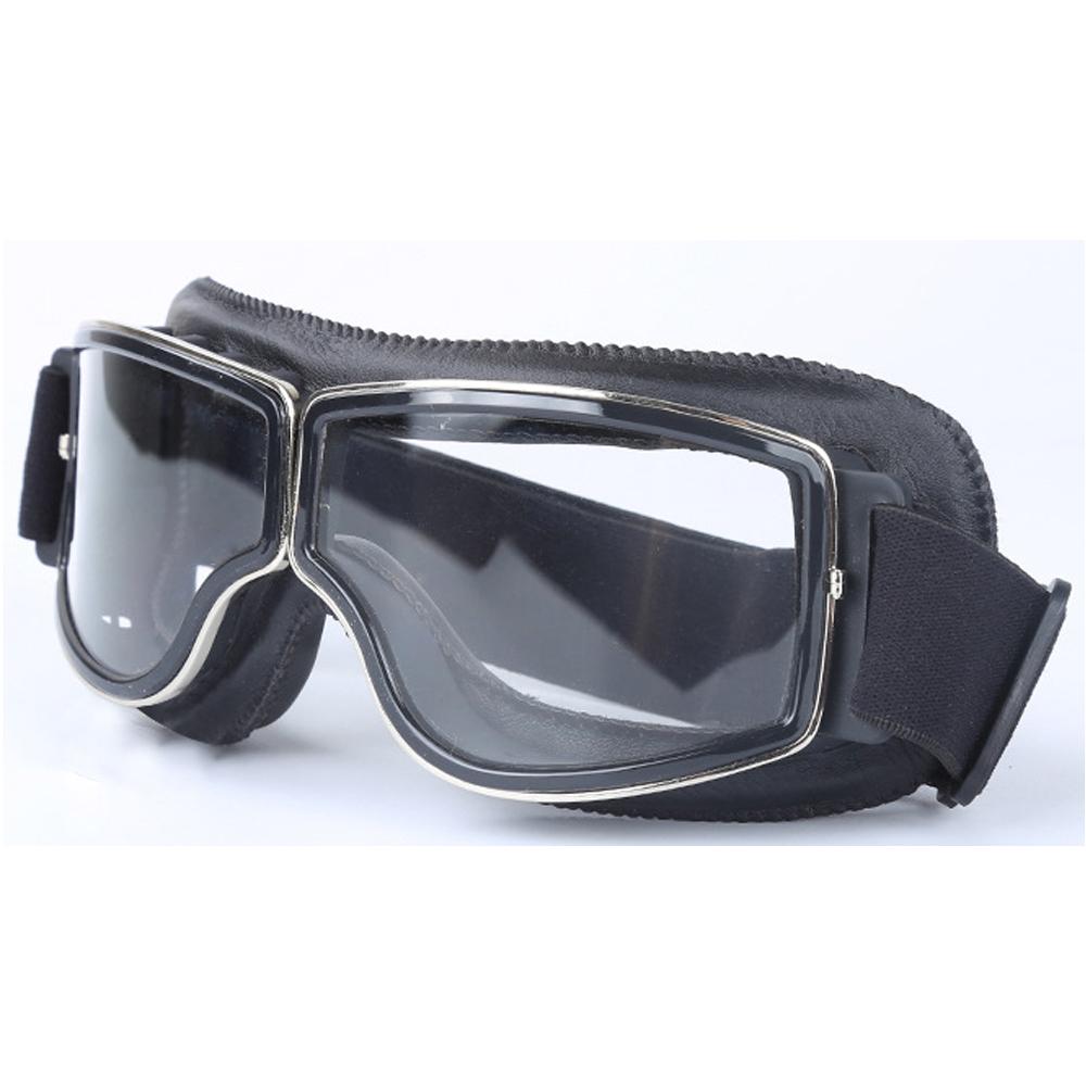Okulary Przeciwsłoneczne Motocyklowe Vintage Retro Skórzane Gogle Okulary Do Vespa Vintage Szklane Motocyklowe Gogle Motocrossowe Narciarskie