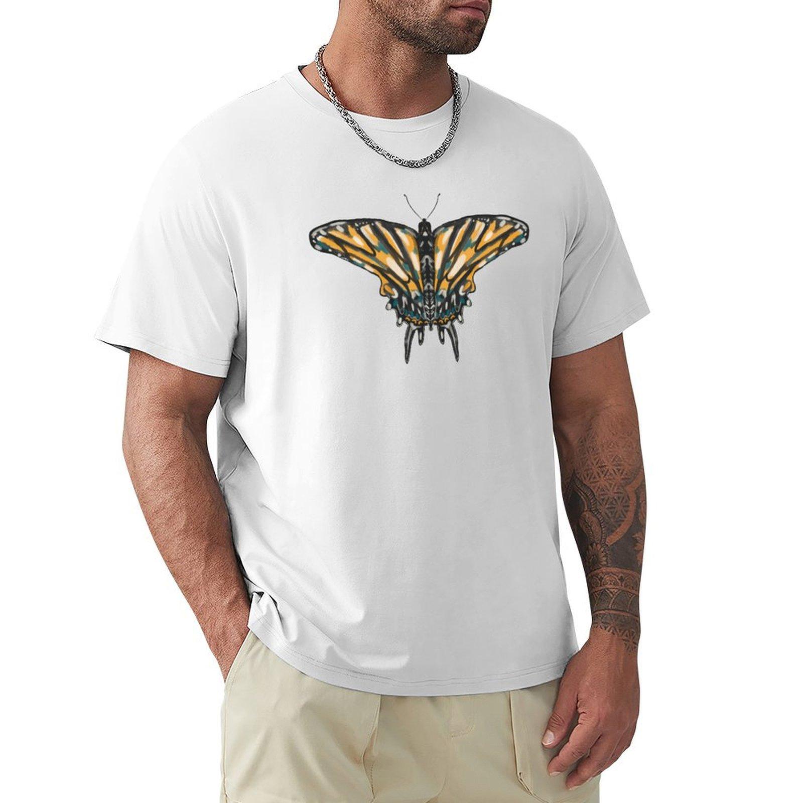 Swallowtail Butterfly Tshirt Basic Lightweight Short Sleeve Tee S